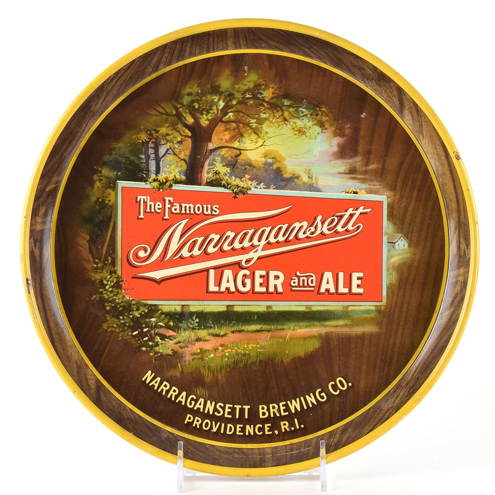Narragansett Lager Ale Forest Billboard Pre-Pro Tray -VERY RARE- (1 of 2)