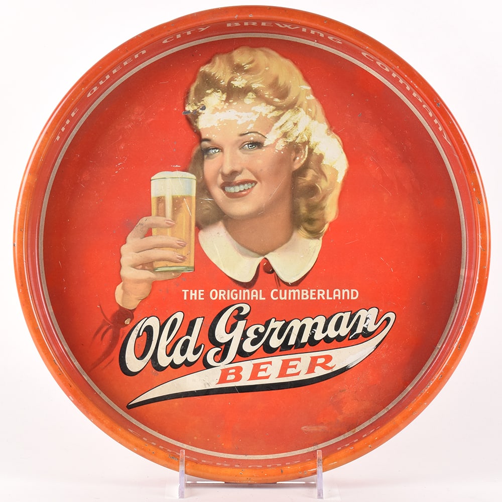 Old German Beer 1940s Serving Tray (1 of 2)
