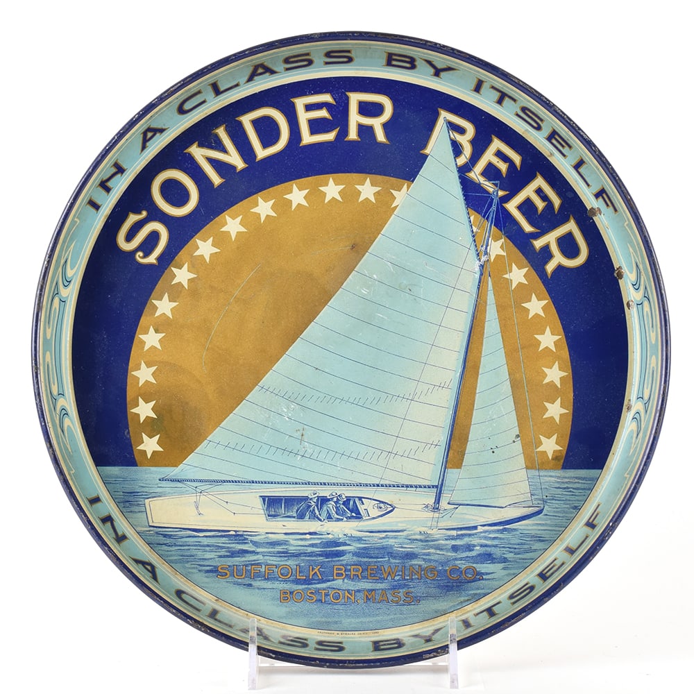 Sonder Beer Suffolk Brewing Sailboat Nautical Pre-Pro Tray -RARE- (1 of 2)