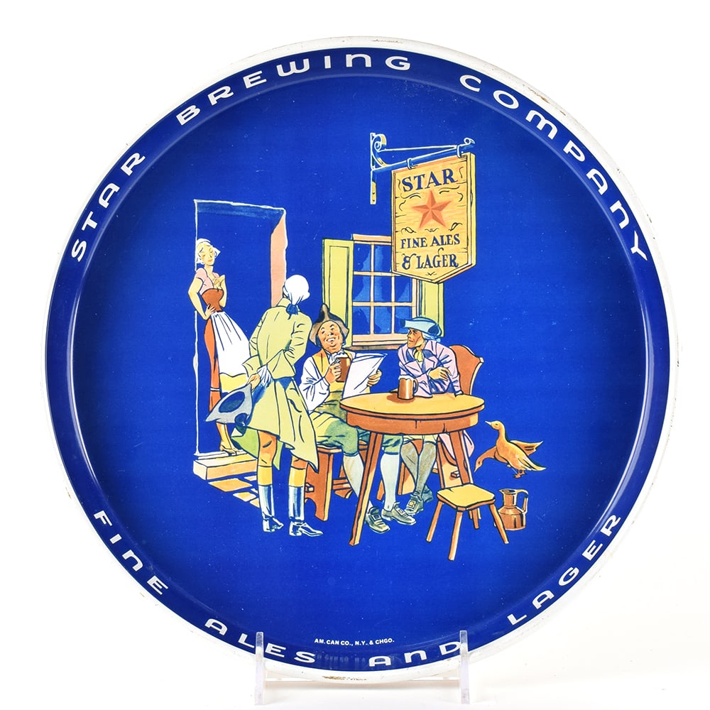 Star Fine Ales Lager Tray OUTSTANDING: Brewer/Business Name: Star Brewing Co., Boston, Massachusetts Manufacturer/Plant: See comments/description Date of manufacture: circa 1940s Contents/Type: N/A Dimensions: 