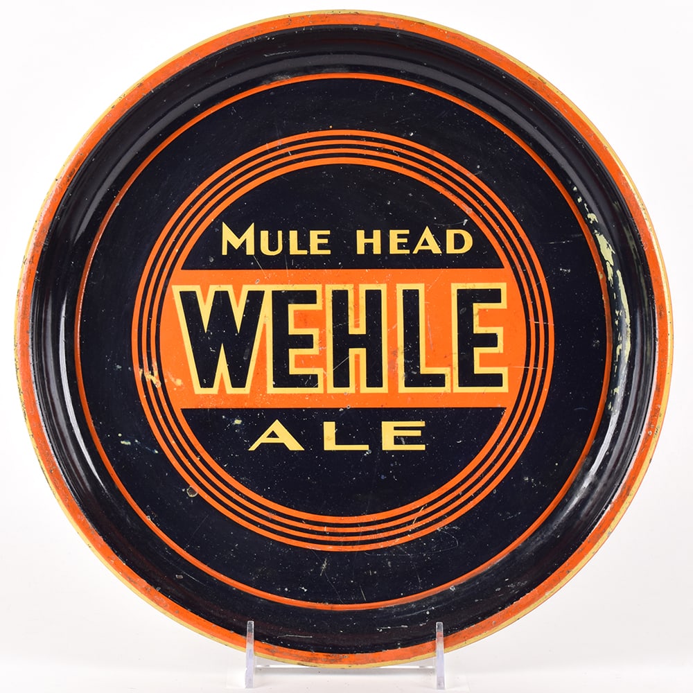 Wehle Mule Head Ale 1930s Serving Tray (1 of 2)