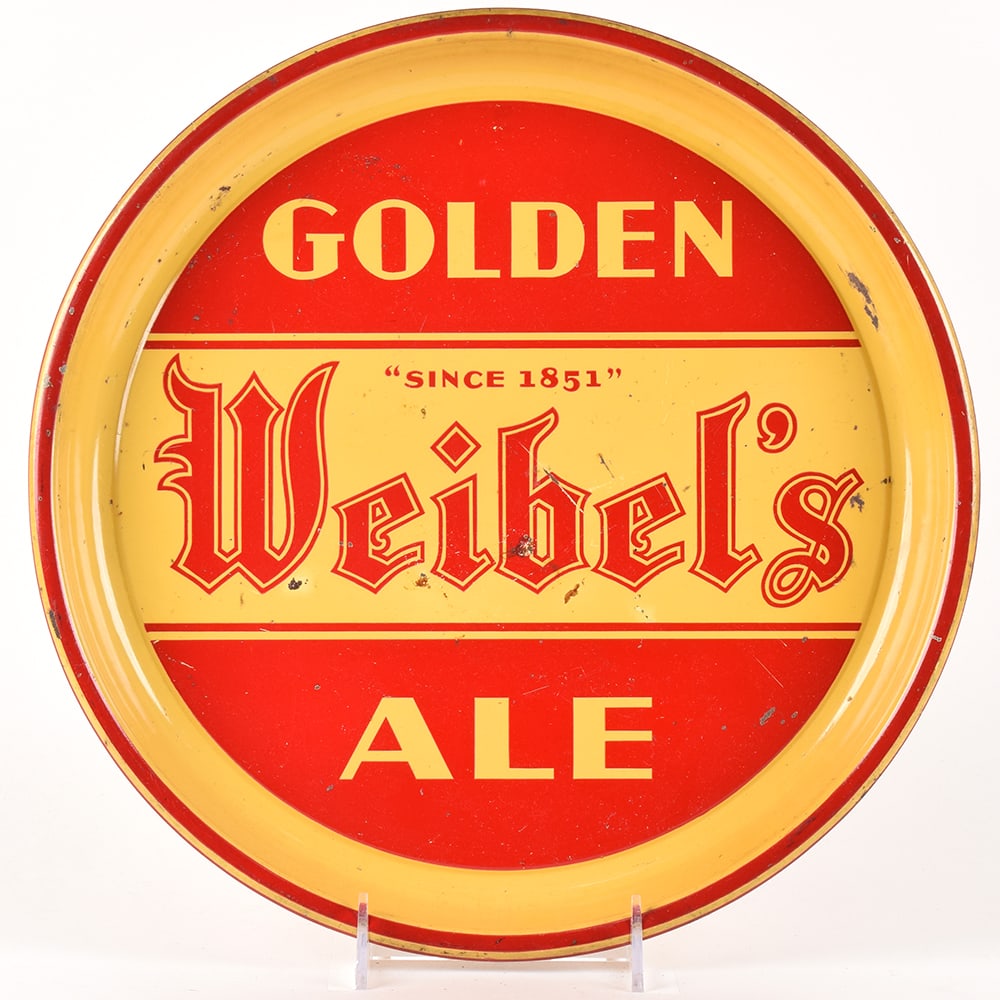 Weibels Golden Ale 1930s Serving Tray (1 of 2)