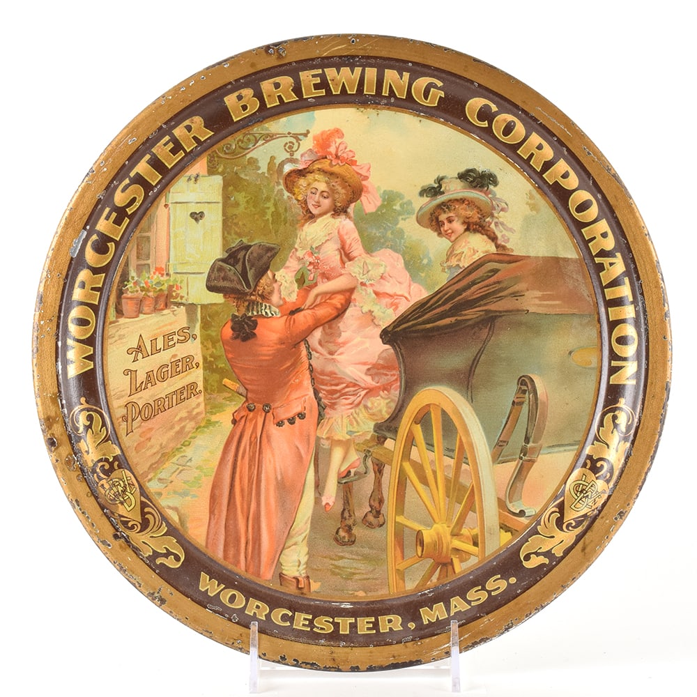 Worcester Brewing Ales Lager Porter Pre-Pro Tray -ULTRA RARE- (1 of 2)
