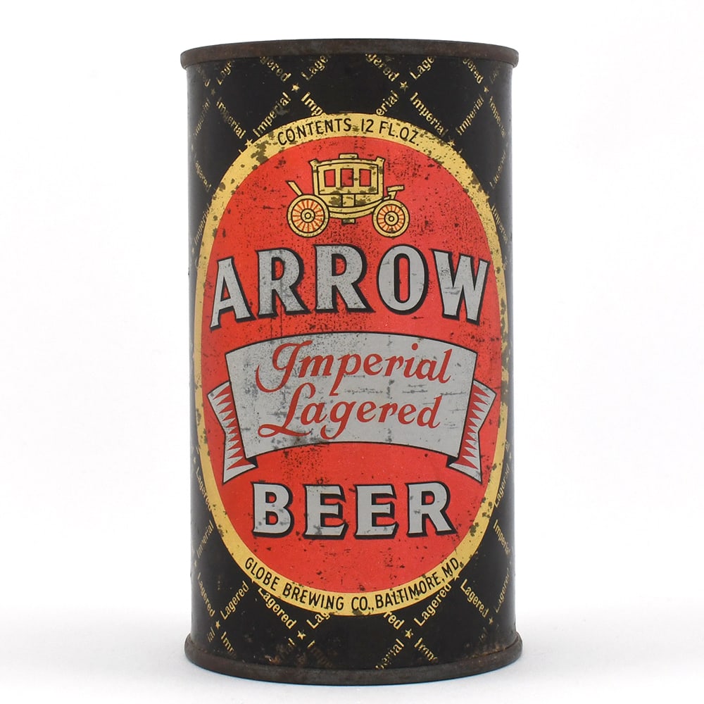 Arrow Imperial Lager Beer Flat Top VA TAX LID 32-6 (1 of 6)