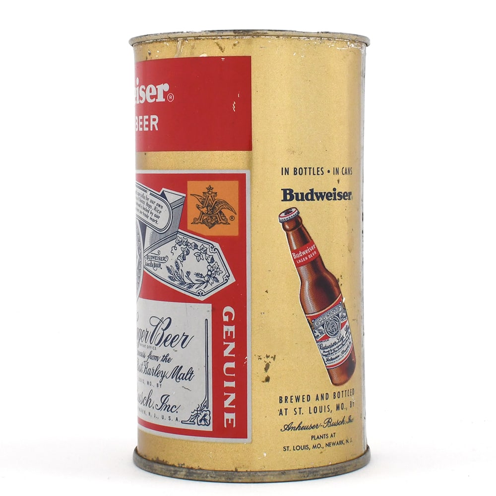 Budweiser Lager Beer Flat Top BOTTLE ON SIDE 44-8 (1 of 6)