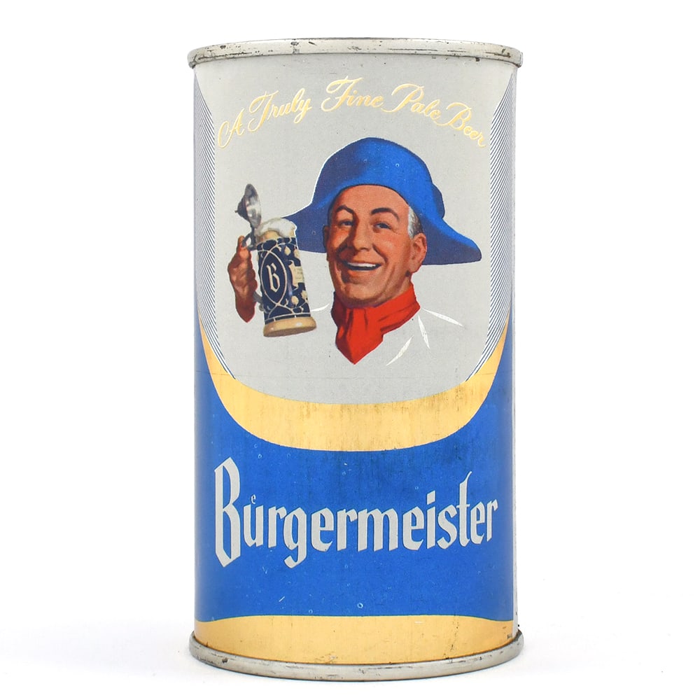 Burgermeister Pale Beer Flat Top 46-39: Brewer/Business Name: Burgermeister Brewing Corp., San Francisco, California Manufacturer/Plant: Unknown Date of manufacture: