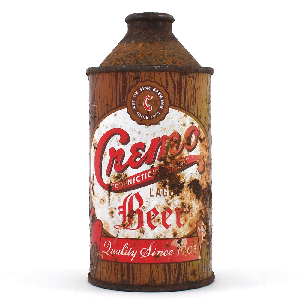 Cremo Lager Beer Woodgrain Cone Top 158-19 RARE (1 of 6)