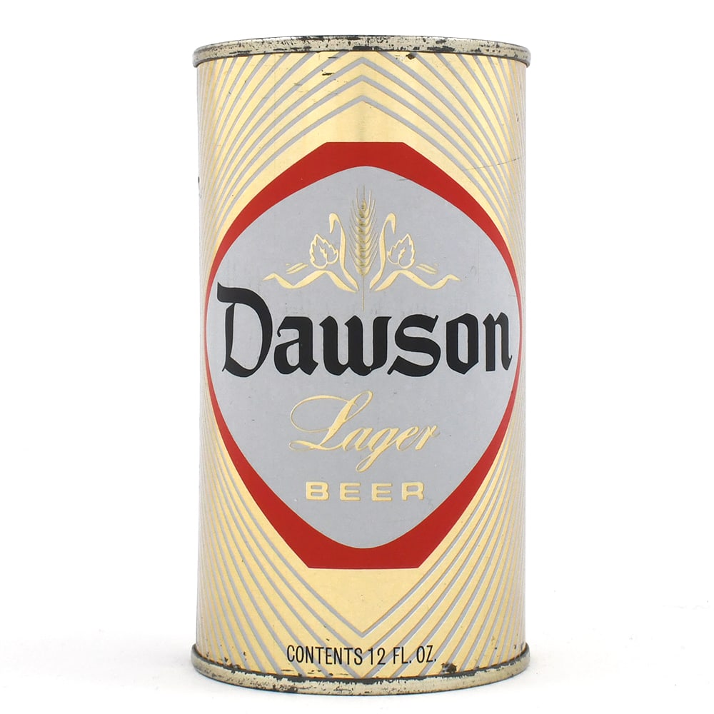 Dawson Lager Beer Flat Top 53-23 -EXCEPTIONAL-: Brewer/Business Name: Dawsons Brewery Inc., New Bedford, Massachusetts Manufacturer/Plant: American Can Co. Date of manufacture: