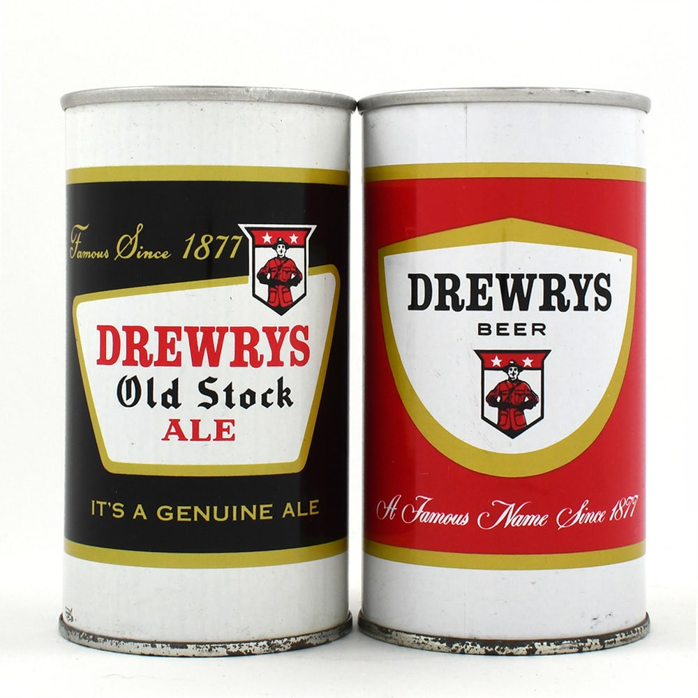 Drewrys Pull Tab And Zip Top Lot of 2 (1 of 6)