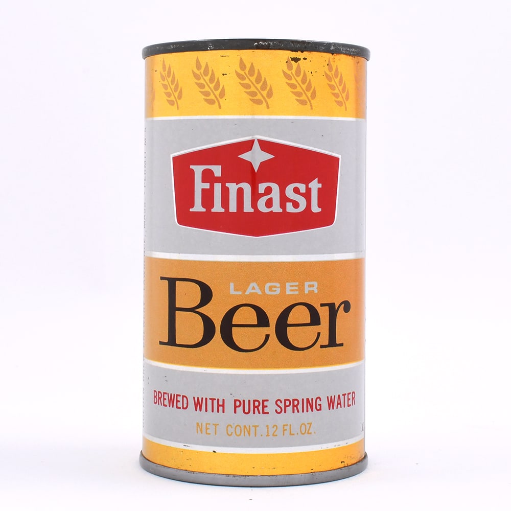 Finast Lager Beer Flat Top EXCELLENT: Reference: USBC 63-11 Business Name: Golden Brew Brewery (Diamond Spring ), Lawrence, Massachusetts