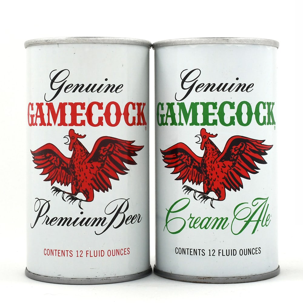 Gamecock Ale-Beer Pull Tabs Lot of 2: Brewer/Business Name: Cumberland Brewing Co., Cumberland, Maryland Manufacturer/Plant: American Can Co. Date of manufacture: circa 1960s Canning Code: n/a USBC reference: USBCOI reference: 