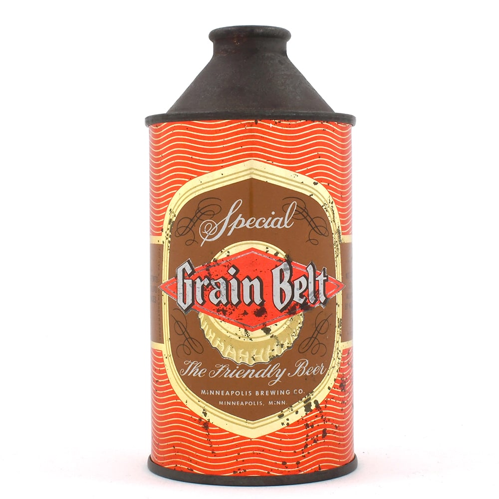 Grain Belt Special Beer Cone Top NON-IRTP 167-18: Brewer/Business Name: Minneapolis Brewing Co., Minneapolis, Minnesota Manufacturer/Plant: Unknown Date of manufacture: