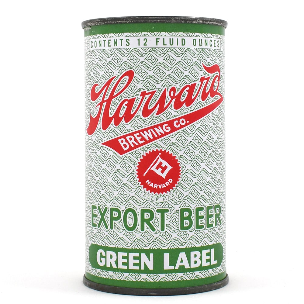 Harvard Export Beer Flat Top 80-36 A REAL NEW ENGLAND BEER -MINTY-: Brewer/Business Name: Harvard Brewing Co., Lowell, Massachusetts Manufacturer/Plant: Continental Can Co. Date of manufacture: