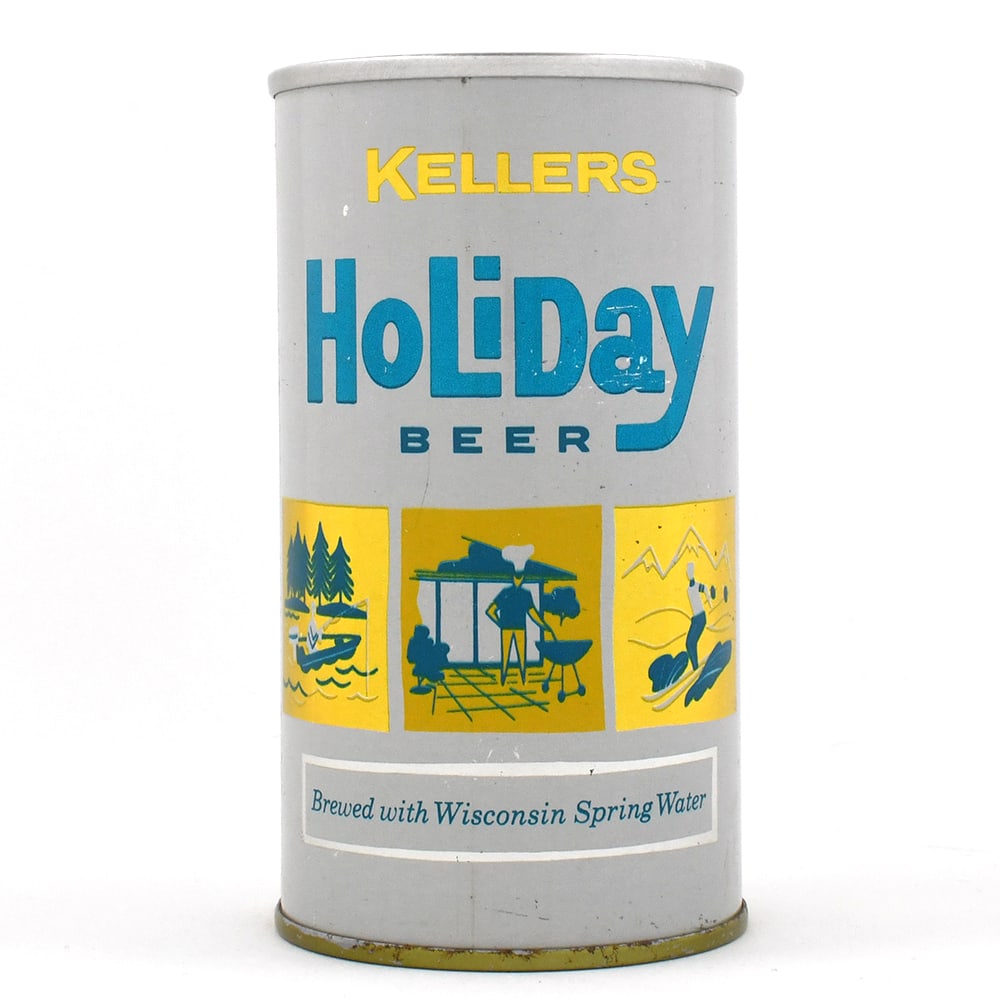 Kellers Holiday Beer Pull Tab 84-31 EXCELLENT: Brewer/Business Name: Holliday Brewing Co., Potosi, Wisconsin Manufacturer/Plant: Continental Can Co. Date of manufacture: