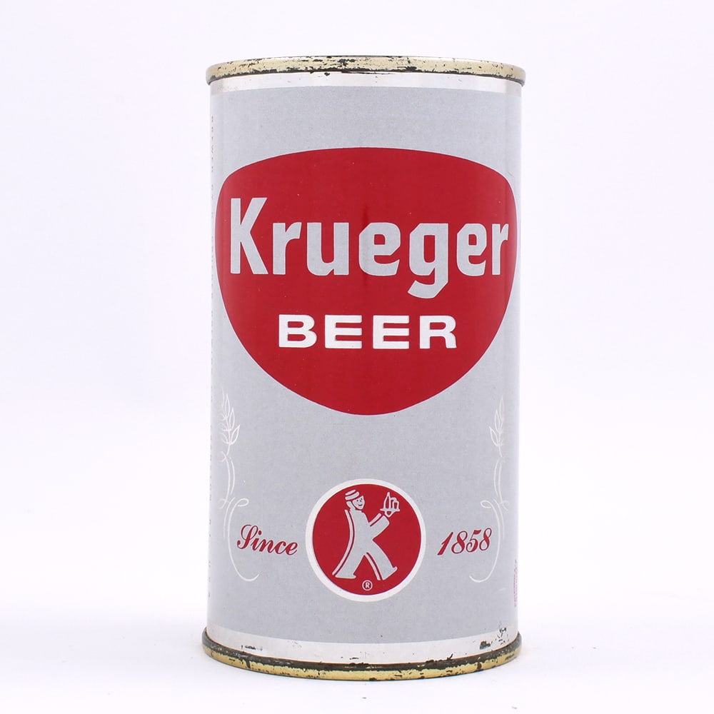 Krueger Beer Flat Top UNLISTED SILVER TRIM SCARCE (1 of 6)