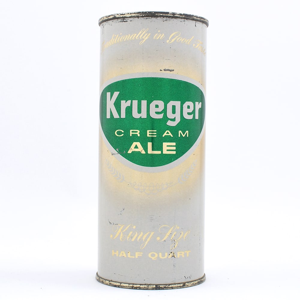 Krueger Cream Ale 16 OZ Pint Flat Top 231-25 Cranston SCARCE (1 of 6)