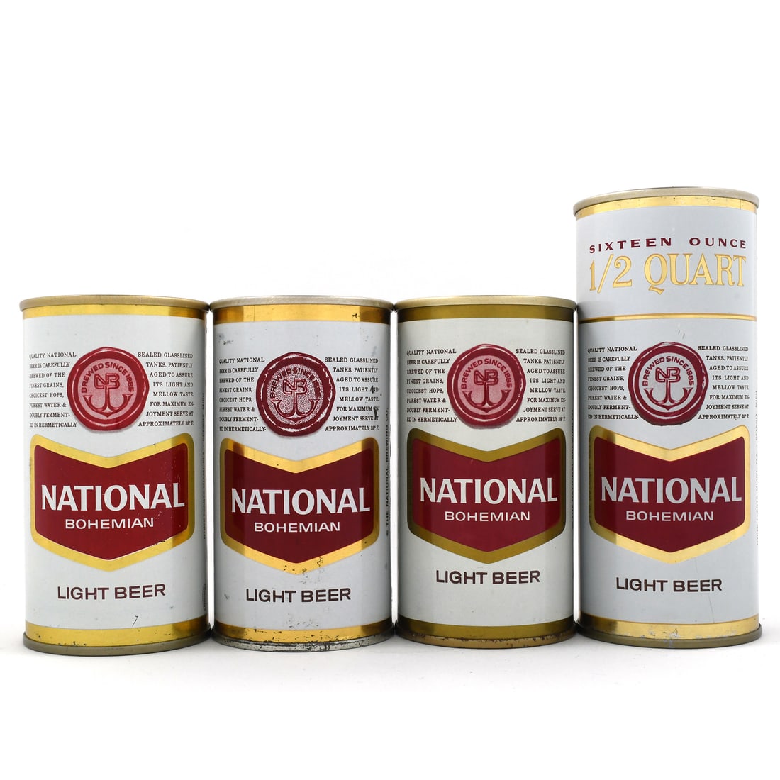 National Bohemian Beer Flat Top and Pull Tabs BALTIMORE Lot of 4 (1 of 6)