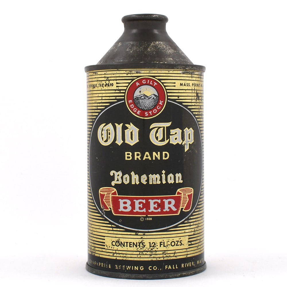 Old Tap Brand Bohemian Beer Cone Top -RARELY CLEAN- (1 of 6)