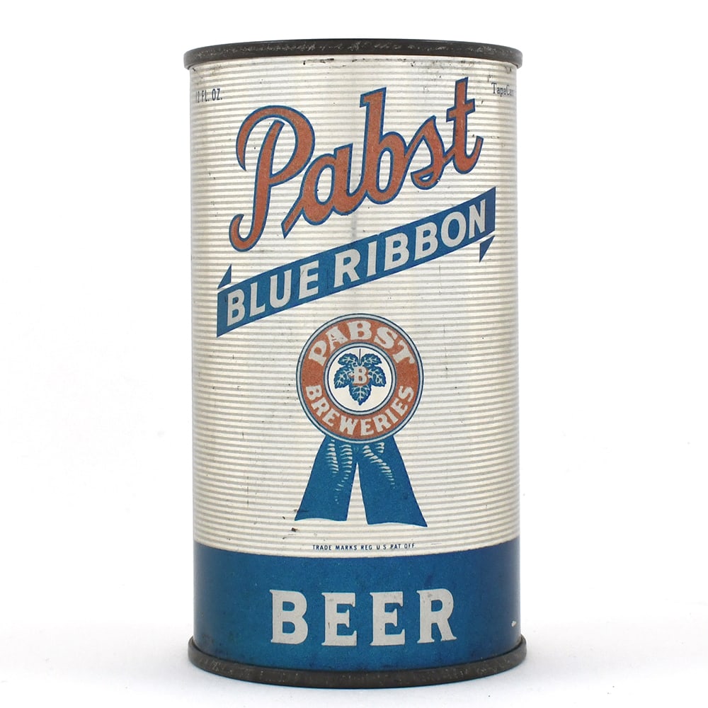 Pabst Blue Ribbon Beer Flat Top OHIO TAX LID MILWAUKEE 111-19 (1 of 6)
