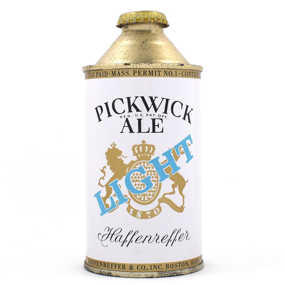 Pickwick LIGHT Ale Cone Top -MINTY POSSIBLY BEST- (1 of 6)