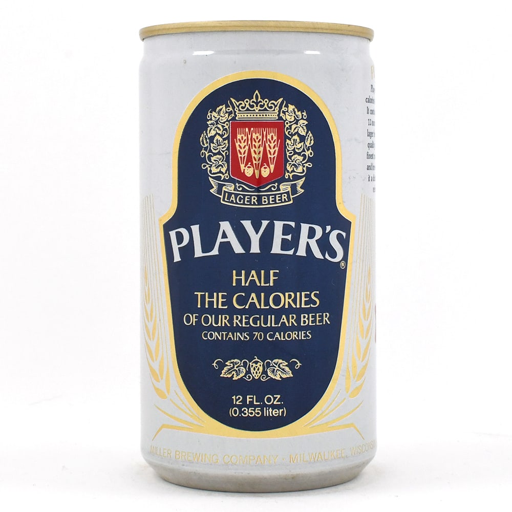 Players Lager Beer Test Pull Tab VANITY TOP 239-16 TOUGH: Brewer/Business Name: Miller Brewing Co., Milwaukee, Wisconsin Manufacturer/Plant: Unknown Date of manufacture: circa 1960s Canning Code: n/a USBC reference: 239-16 USBCOI reference: 