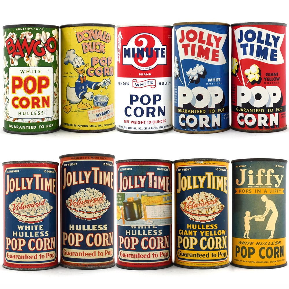 Popcorn Tins Lot of 10 Different JOLLY TIME DONALD DUCK (1 of 11)