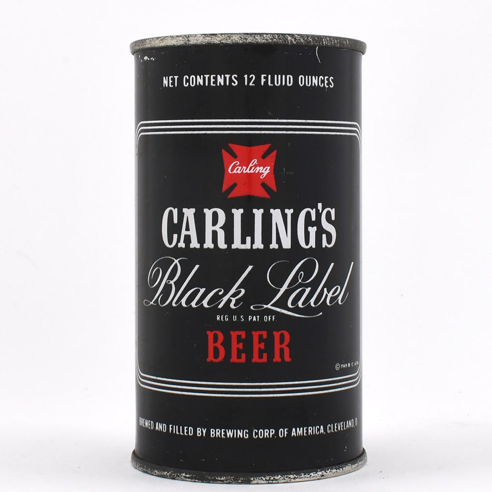 Black Label Beer Bank Lid Flat Top 38-12 SHARP: Brewer/Business Name: Brewing Corp. of America, Cleveland, Ohio Manufacturer/Plant: American Can Co.Date of manufacture:
