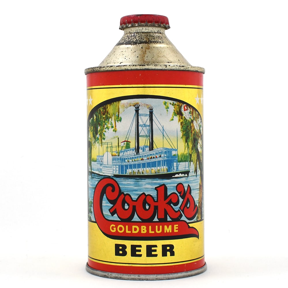 Cooks Goldblume Beer Cone Top CHEROKEE NIEO 4 PERCENT NON-IRTP 158-6 EXCEPTIONAL (1 of 6)