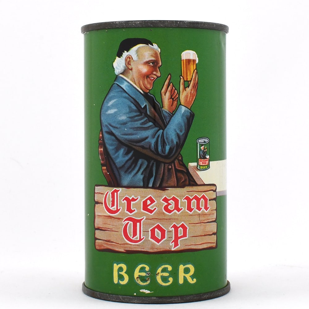 Cream Top Beer Instructional Flat Top 52-7 MANHATTAN RARE OI 187 (1 of 6)