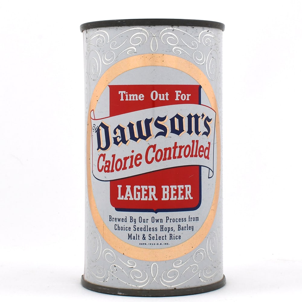 Dawsons Calorie Controlled Lager Beer Flat Top ACTUAL 53-20 RARE EXCEPTIONAL (1 of 6)