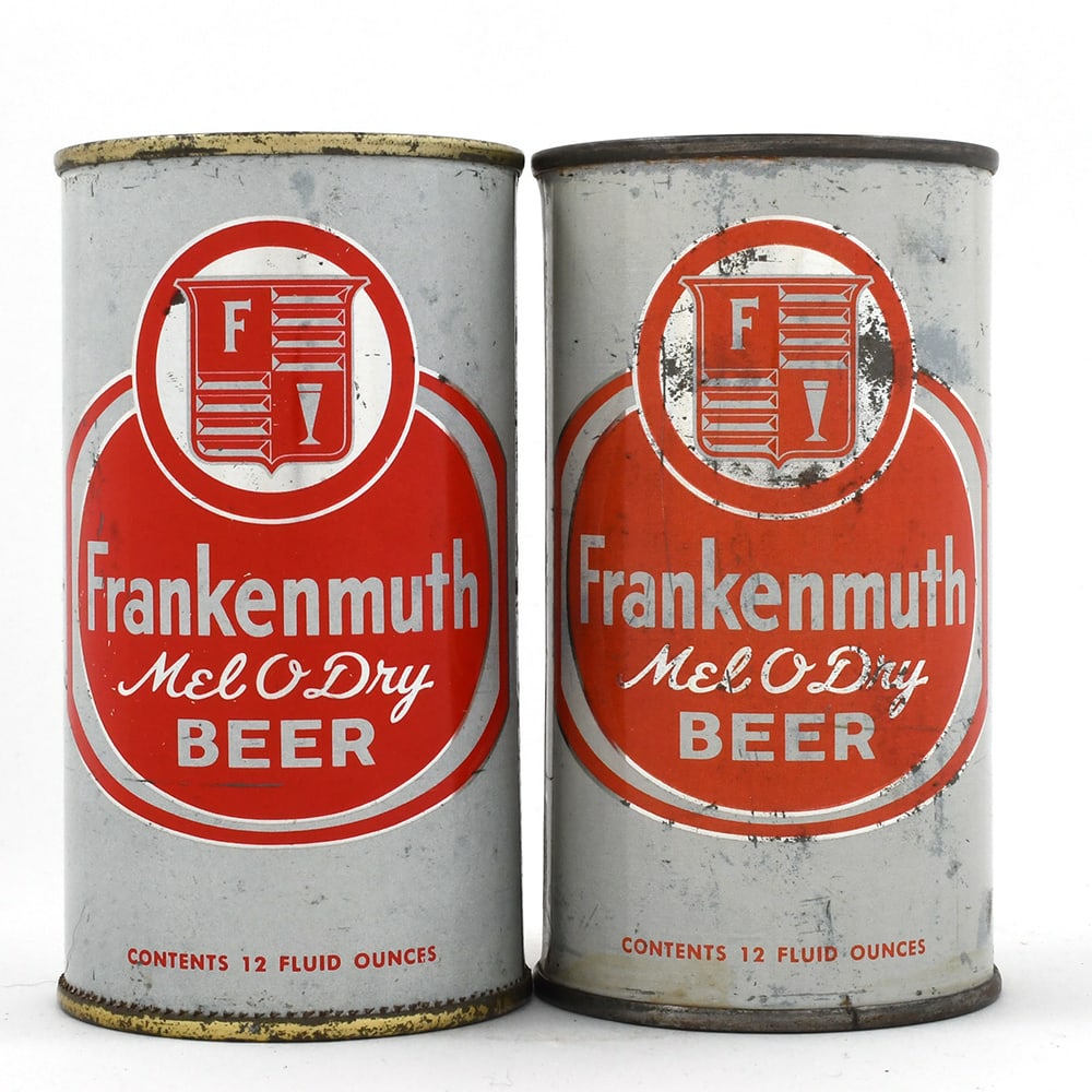 Frankenmuth Mel-o-Dry Beer Flat Tops Lot of 2 BUFFALO & TAMPA (1 of 6)