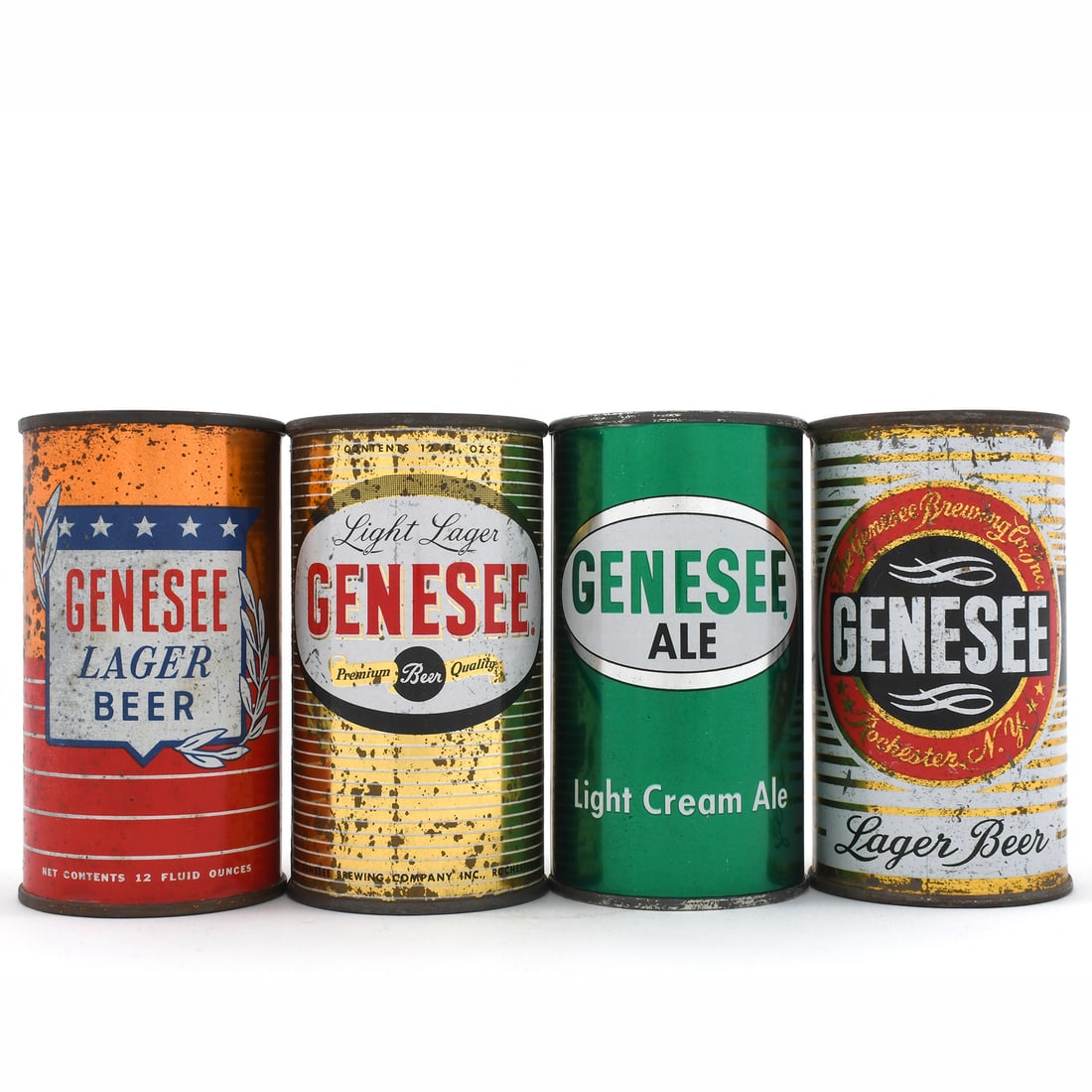 Genesee Ale and Lager Beer Flat Tops Lot of 4 (1 of 6)