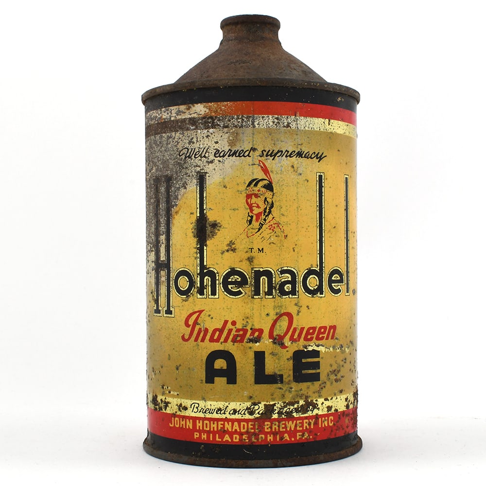 Hohenadel Indian Queen Ale Quart Cone Top 212-3 (1 of 6)