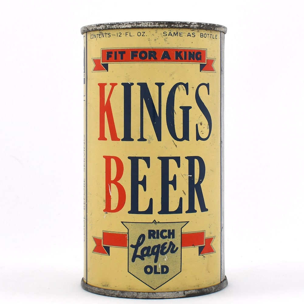 Kings Beer Lager Instructional Flat Top 88-2 OI 451 CLEAN: Brewer/Business Name: Kings Brewery Inc., Brooklyn, New York, New York Manufacturer/Plant: National Can Co.Date of manufacture: