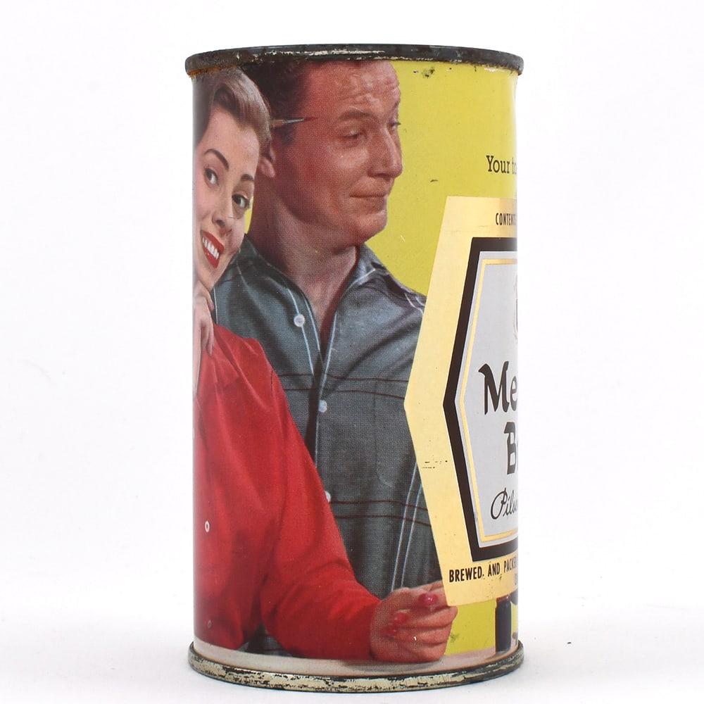 Meister Brau Happy Days Set Flat Top BOAT MODEL 98-29: Brewer/Business Name: Peter Hand Brewery Co., Chicago, Illinois Manufacturer/Plant: American Can Co.Date of manufacture: