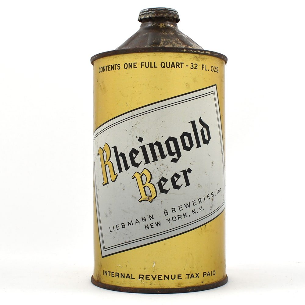 Rheingold Beer Quart Cone Top 218-8 (1 of 6)
