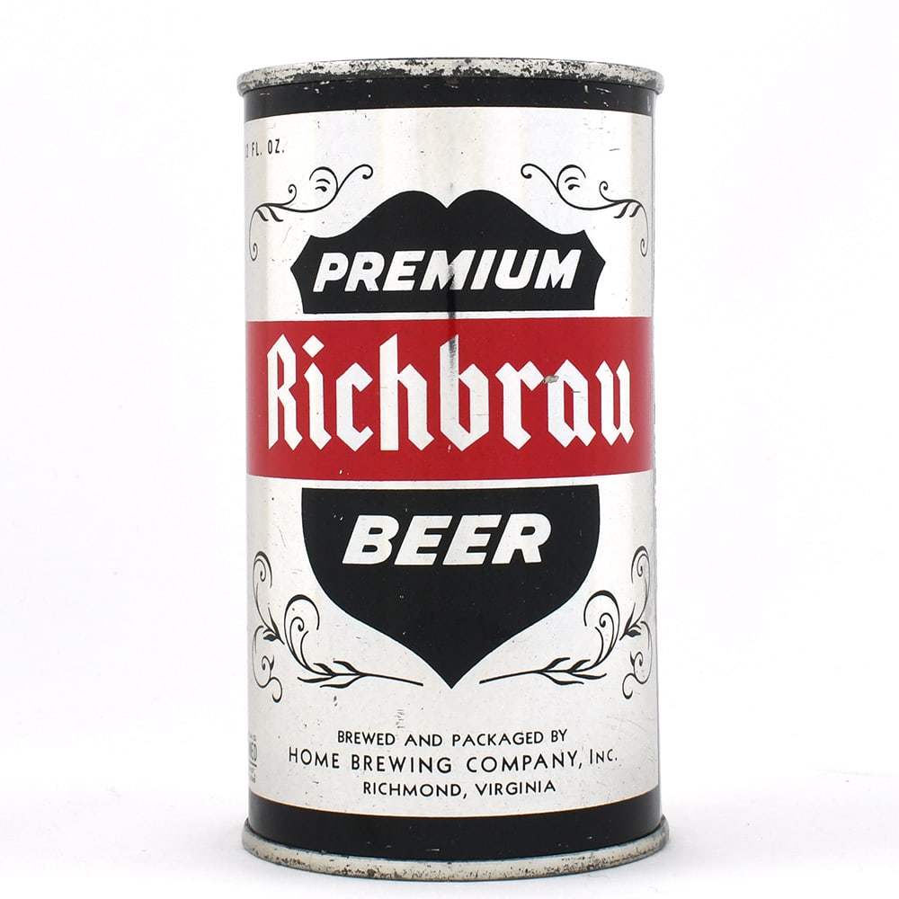 Richbrau Premium Beer Flat Top RICHBRAU VANITY VA TAX LID 124-40 EXCEPTIONAL (1 of 6)