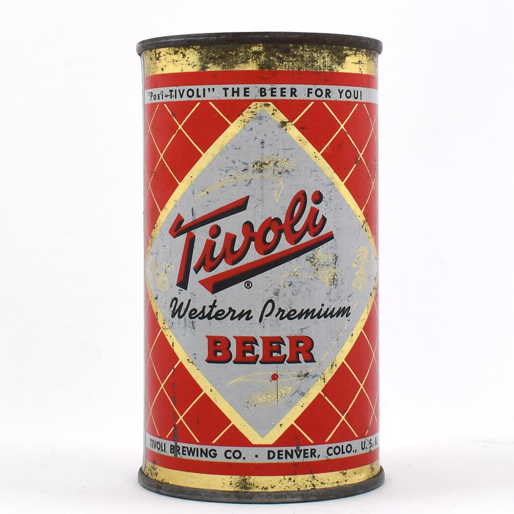 Tivoli Western Premium Beer Flat Top 138-35: Brewer/Business Name: Tivoli Brewing Co., Denver, Colorado Manufacturer/Plant: Continental Can Co.Date of manufacture: