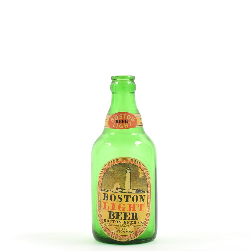 Boston Light Beer 1930s Steinie Bottle LIGHTHOUSE: Brewer/Business Name: Boston Beer Company, Boston, Massachusetts Manufacturer/Plant: Unknown Date of manufacture: circa 1930s Contents/Type: N/A Dimensions: 7 h. Comments/description: Note the