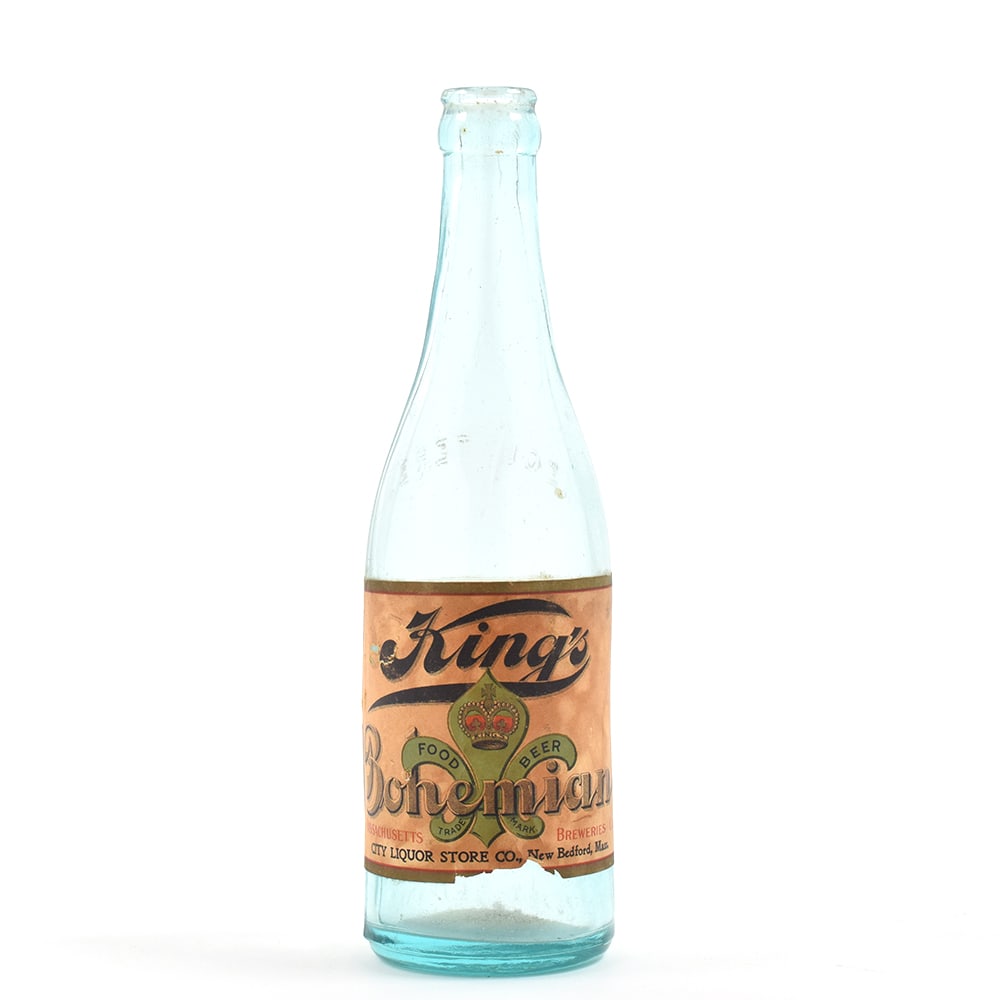 Kings Bohemian Beer Pre-Prohibition Embossed Bottle CITY LIQUOR STORE SCARCE (1 of 6)