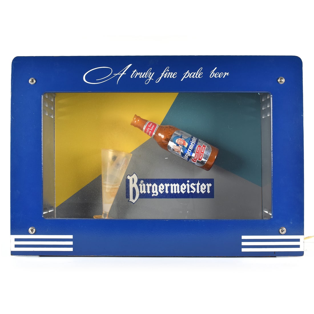 Burgermeister Beer 1950s Liquid Flow Motion Illuminated Sign (1 of 7)