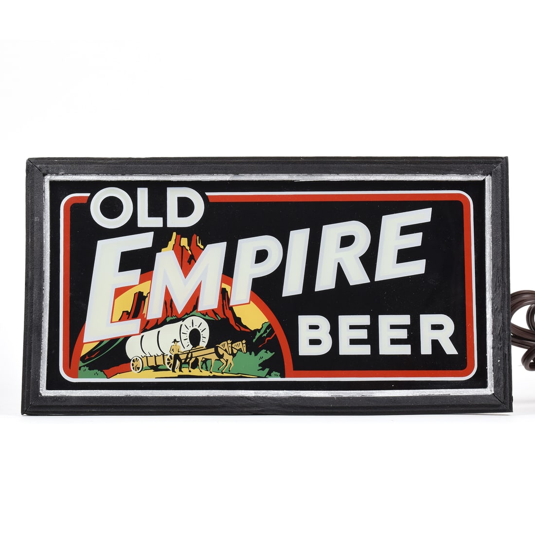 Old Empire Beer 1930s Reverse-Painted Glass Sign: Brewer/Business Name: United Union Breweries Co., Walla Walla, Washington Manufacturer/Plant: UnknownDate of manufacture: