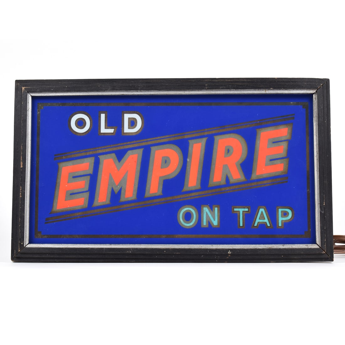 Old Empire On Tap 1930s Illuminated ROG Sign: Brewer/Business Name: United Union Breweries Co., Walla Walla, Washington Manufacturer/Plant: UnknownDate of manufacture: