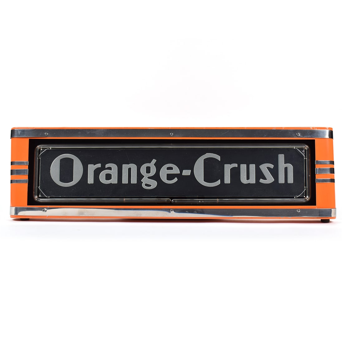 Orange Crush Soda 1930s Etched Glass Neon Sign WOW: Brewer/Business Name: Orange-Crush Company, Los Angeles, California Manufacturer/Plant: UnknownDate of manufacture:
