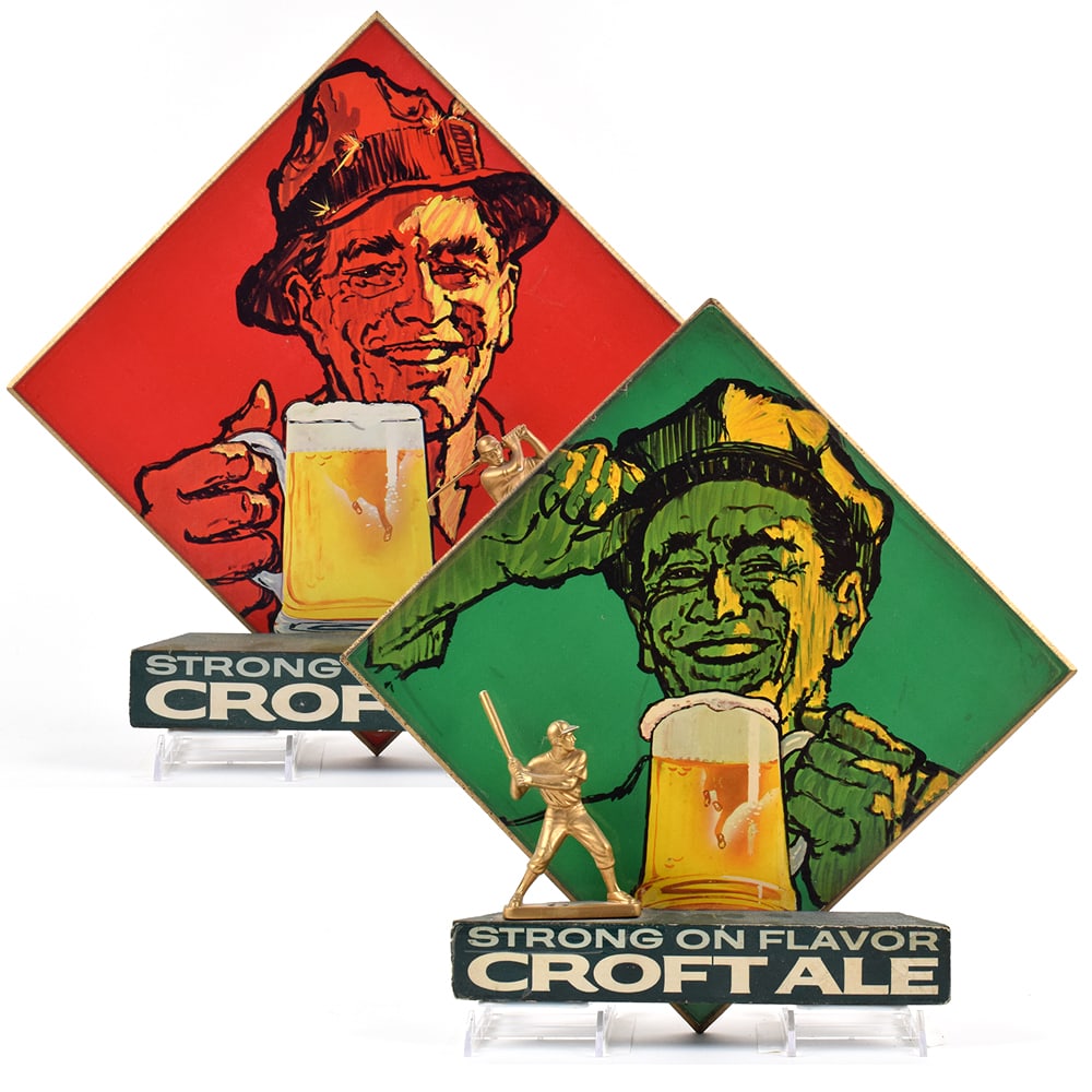 Croft Ales STRONG ON FLAVOR 3D Golf - Baseball Signs OUTSTANDING: Brewer/Business Name: Croft Brewing Co., Boston, Massachusetts Manufacturer/Plant: See comments/descriptionDate of manufacture: