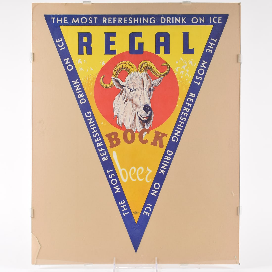 Regal Bock 1930s Paper Pennant RARE: Brewer/Business Name: Regal Pale Brewing Co., San Francisco, California Manufacturer/Plant: UnknownDate of manufacture: