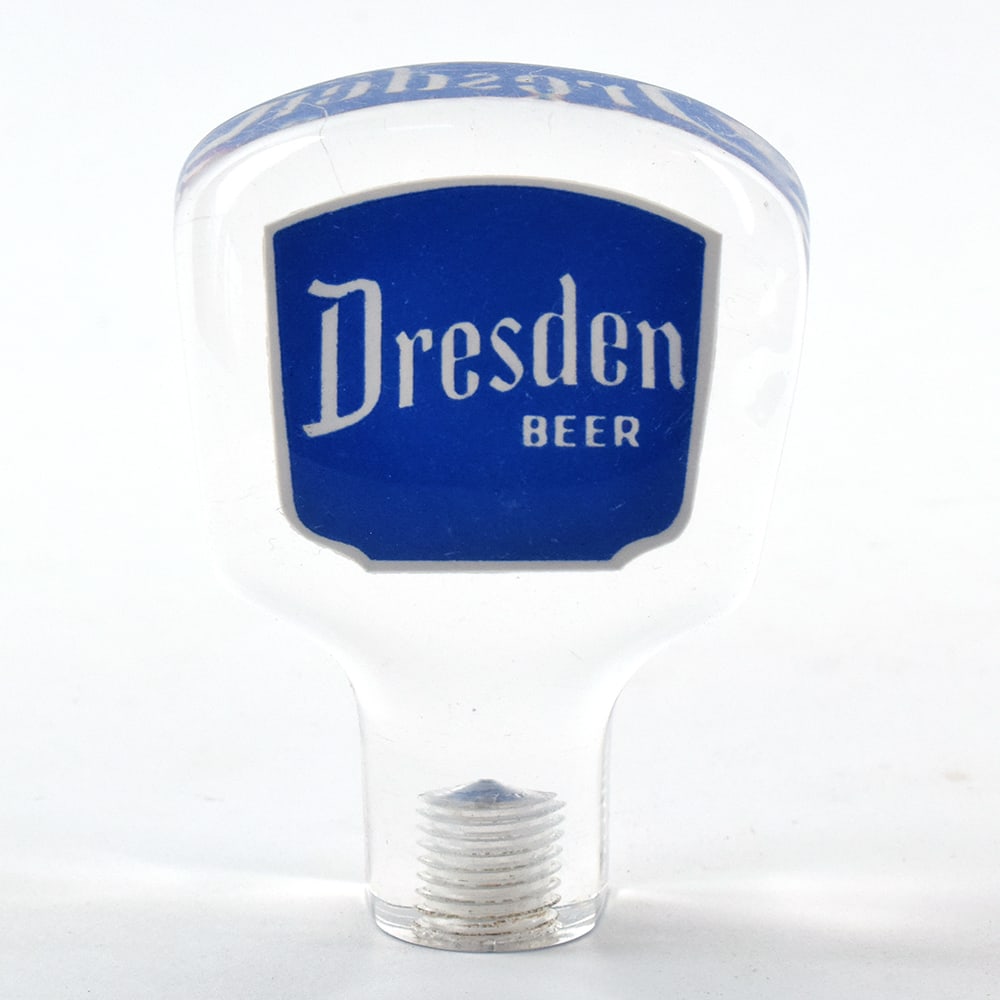 Boston Beer Light Ale And Dresden Lucite Tap Knobs Pair MINTY - 6