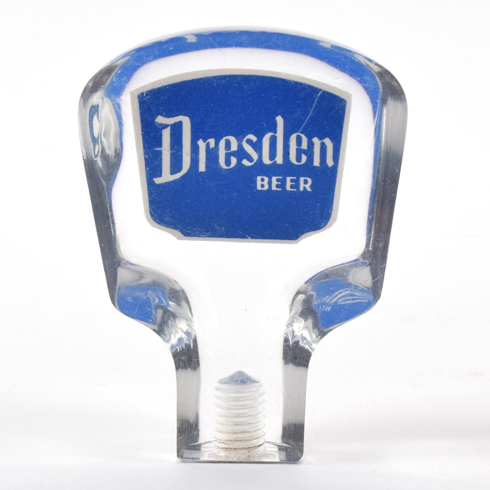 Boston Beer Light Ale And Dresden Lucite Tap Knobs Pair MINTY - 8