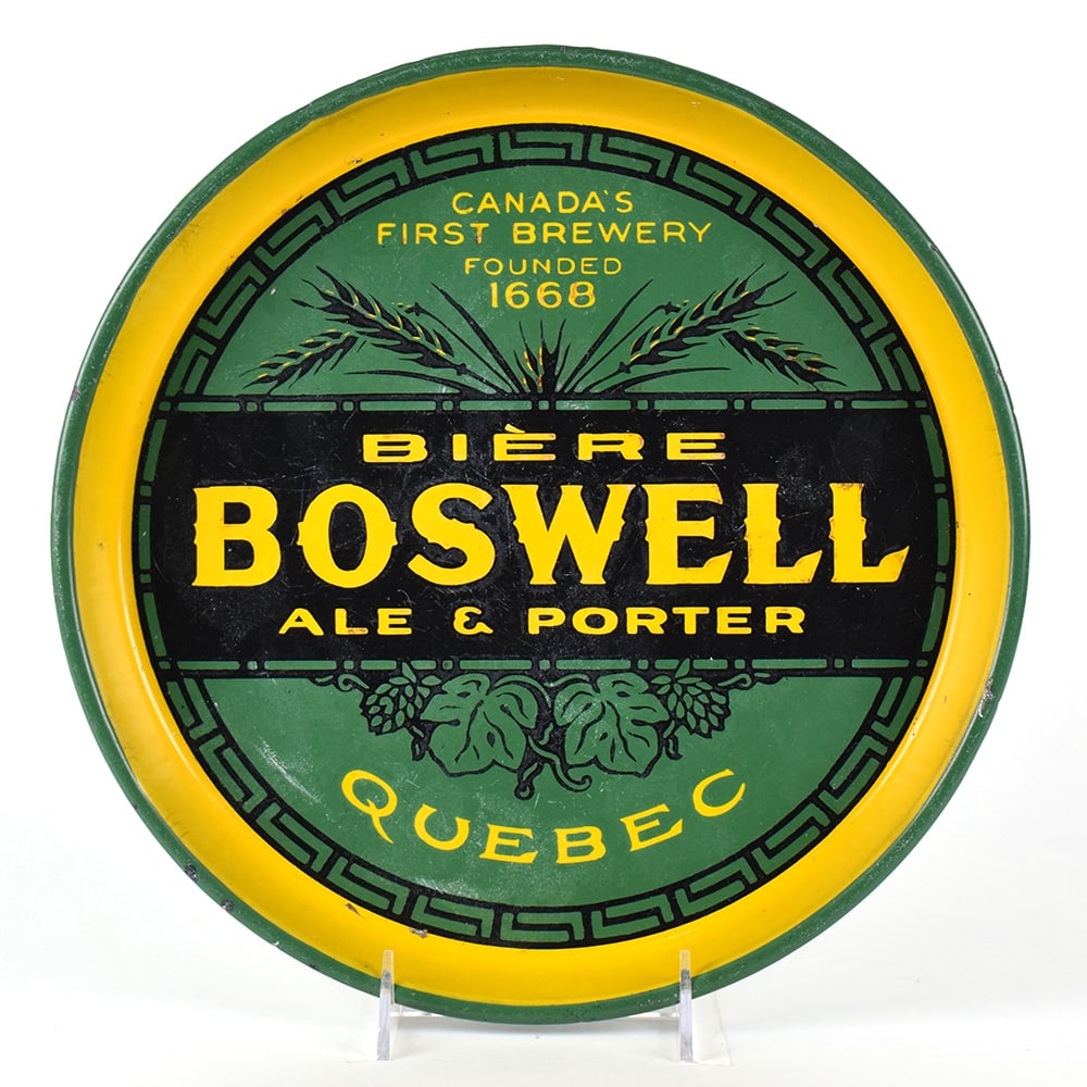 Boswell Ale-Porter Pre-Pro Era Canadian Porcelain Enamel Tray (1 of 2)