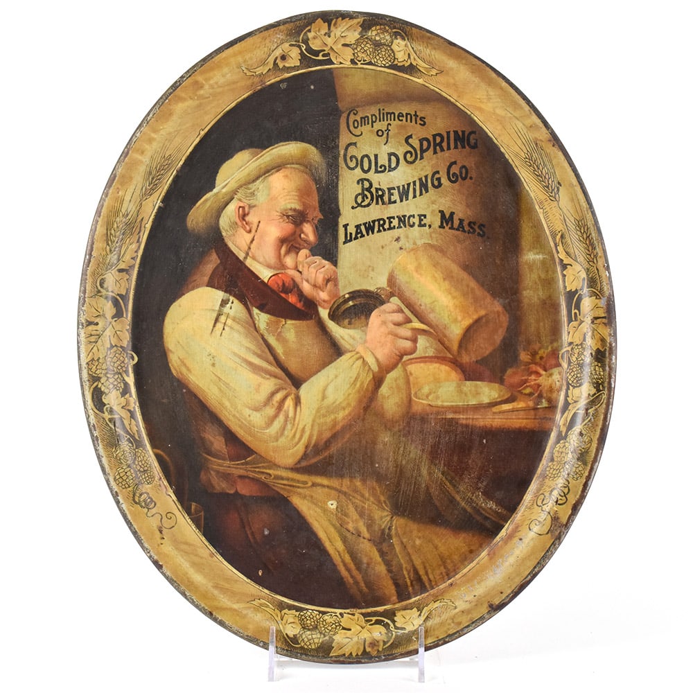 Cold Spring Brewing Pre-Prohibition Serving Tray EMPTY TANKARD STOCK (1 of 2)